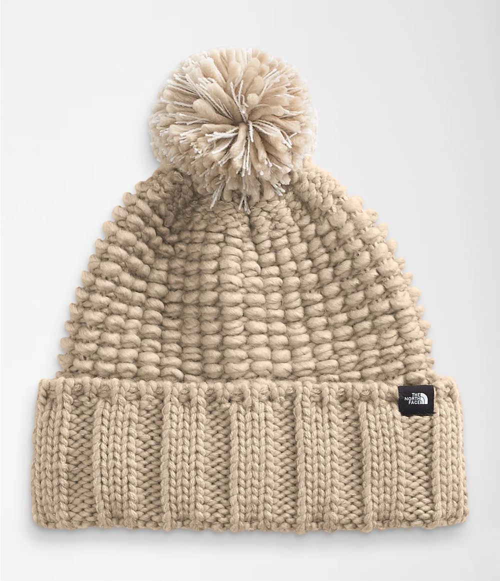 The North Face Cozy Chunky Beanies Damen - Beige CH-866CSFN